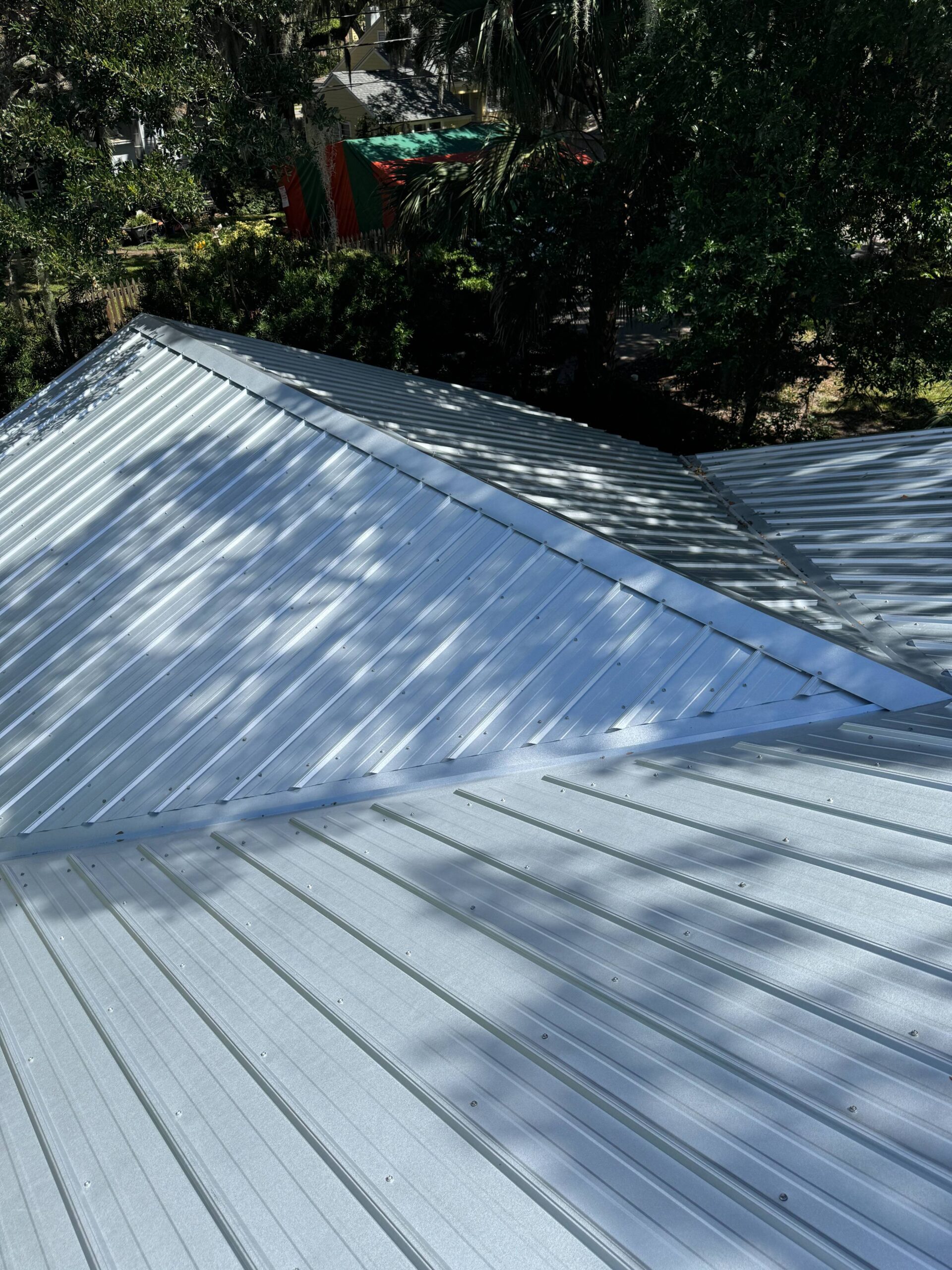 completed metal roof on san carlos by reiter roofing